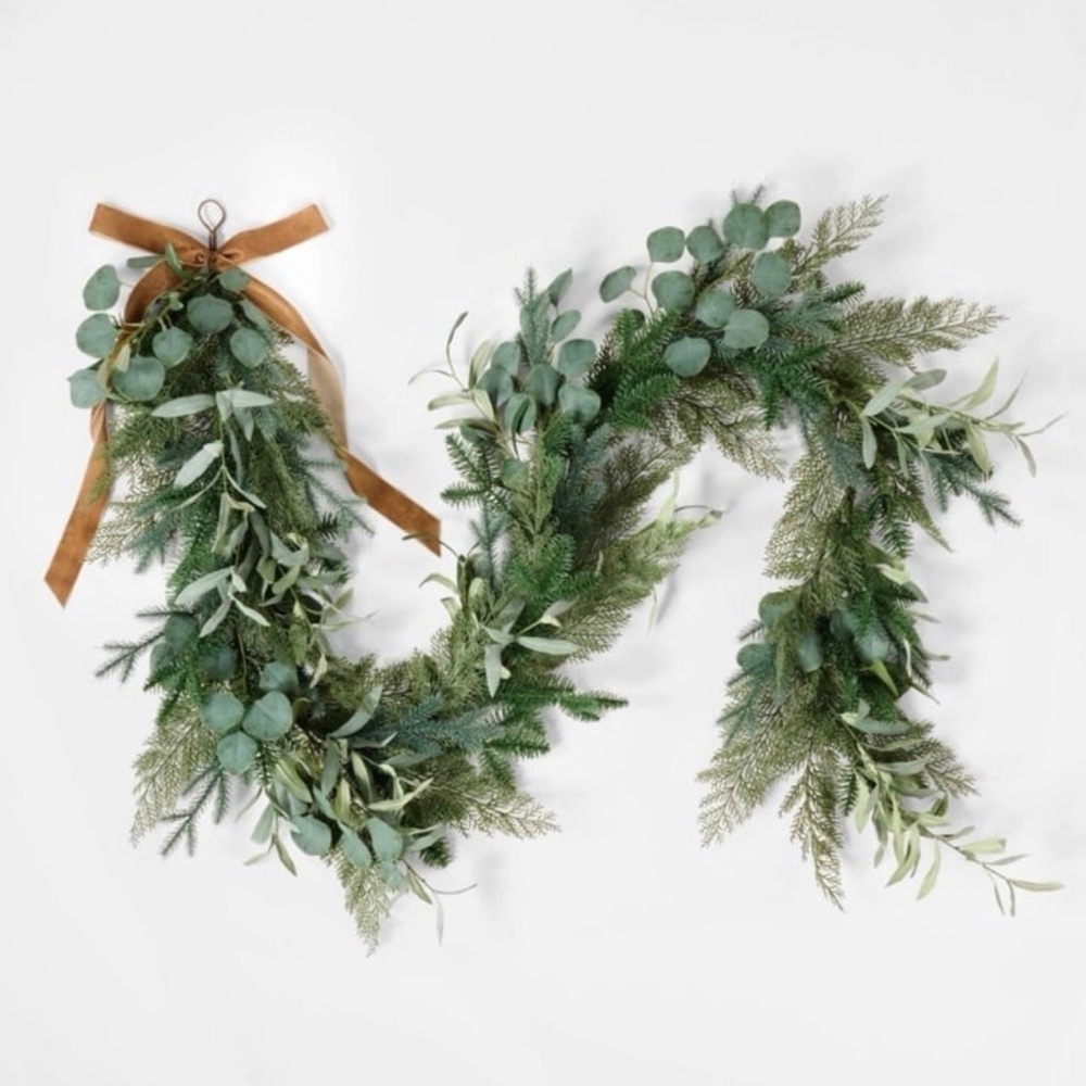 96" Olive & Pine Extra Full Christmas Garland – Threshold Studio McGee